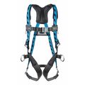 Honeywell Miller AirCore Full Body Harness, Quick Connect Buckles, Polyester, Blue, Size 2XL/3XL AC-QC2/3XLBL