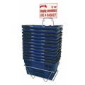 R.W. Rogers Co Hand Basket Set, Jumbo, Blue H2432002