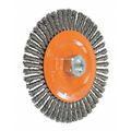 Walter Surface Technologies Stringer Bead Wheel Brush Knot 6"x1/4", Material: Steel 13K604