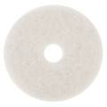 3M Buffing Pad, 14 In, White, PK5 4100