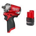 Milwaukee Tool Impact Wrench and Battery 2555-20, 48-11-2425