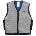 Chill-Its By Ergodyne XL Nylon Cooling Vest, Silver 6665