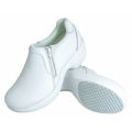 Genuine Grip Shoes, Slip-On, Zipper, Women, White, PR, Size: 7 465-7M