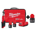 Milwaukee Tool M12 FUEL 3/8" HS Ratchet, M12 CP2.5 Batt 2567-22, 48-11-2425