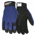 Mcr Safety Mechanics Gloves, 2XL, Black/Blue 900XXL