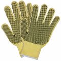 Mcr Safety Cut Resistant Coated Gloves, A2 Cut Level, PVC, L, 12PK 9363LE