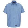 Dickies Short Sleeve Shirt, LightBlue, Poly/Cotton WS20LB SS XXL