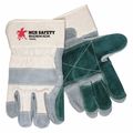 Mcr Safety Cow Leather Gloves W/Cotton Back L, PK12 16025L