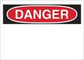 Condor Danger Sign, Plastic, 7 in. H, Danger, Text 35GC15