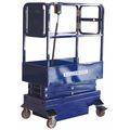 Ballymore Scissor Lift, Push-Around Drive, 500 lb Load Capacity, 5 ft 10 in Max. Work Height MSL-10