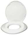 Big John Toilet Seat, With Cover, ABS, PVC, Round or Elongated, White 6W