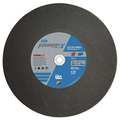 Norton Abrasives Cut-Off Wheel, 20 in. Dia, ZA/AO, 24G, Black 66253179366