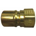 Hansen Plug, Brass Body, Push-to-Connect Lock, 1/2"-14 Thread Size, HK Series B4KP26