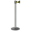 Lavi Industries Barrier Post, Steel, Gray 26-20400CL/SF/KIT