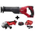 Milwaukee Tool M18 Recip Saw + Grinder, 5.0 Starter Kit 2621-20, 2680-20, 48-59-1850