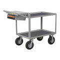 Little Giant Utility Cart, 12 ga. Steel/Vinyl (Shelf), 1200 lb GL24369PMWSP