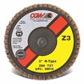 Cgw Abrasives Flap Disc, 2, T27, C/Z, Reg Roll On 80G 30005