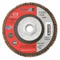Cgw Abrasives Flap Disc, 7x5/8-11, T29, C3, Cer, 36G 42831