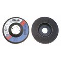 Cgw Abrasives Flap Disc, 4.5x5/8-11, T27, SC, Reg, 240G 56027