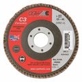 Cgw Abrasives Flap Disc, 4.5x7/8, C3, Cmpct Cer, XL, 60G 42444