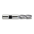 Melin Tool Co End Mill, Hss, Fine-Rougher, Square, 3/8", Number of Flutes: 4 CCFPM-1212-ALTIN