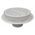 Jones Stephens Hd Traf Drain, PVC Full Grate, Sb, PVC, 3" D50180