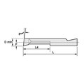 Widia Boring Bar, 3/4", Carbide BB187750R