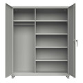 Strong Hold 14 ga. Steel Storage Cabinet, Stationary 56-W-244-L