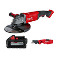 Milwaukee Tool M18 Angle Grinder +XC6.0 Battery + Knife 2785-20, 48-11-1865, 48-22-1505