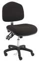Benchpro Ergonomic Chair, Fabric, 17" to 22" Height, Black WNS-DFB-TLC-WW-BLACK