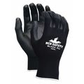 Mcr Safety Polyurethane Coated Gloves, Palm Coverage, Black, S, PR VP9669S