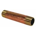 Jones Stephens Red Brass Pipe Nipple, No Lead, 3/4"x3" N24004