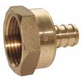 Jones Stephens Brass PEX x Female Adapter, 1/2"x1/2" C76041LF