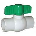 Jones Stephens PVC Ball Valve, Solvent Ends, 1-1/2" B90150