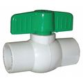 Jones Stephens PVC Ball Valve, Solvent Ends, 3" B90300