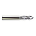 Melin Tool Co Drill Mill, Carbide, 60 deg., 3/32 x 3/8, Number of Flutes: 4 CCMG-403-DP60-ALTIN
