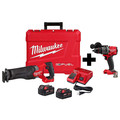 Milwaukee Tool M18 SAWZALL Kit w M18 1/2" Hammer Drill 2821-22, 2904-20