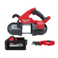 Milwaukee Tool M18 FUEL Bandsaw + XC6.0 Battery + Knife 2829-20, 48-11-1865, 48-22-1505