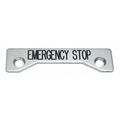 Rees Standard Legend Plate, Emergency Stop 09002004