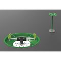 Justrite Tabletop Mounted Eyewash Station Green Powder-Coated Stainless Steel L85GST