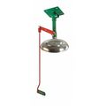 Justrite Drench Shower, Ceiling Mount, Galvanized 23GV