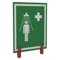 Hughes Safety Showers Safety Shower Sign, Universal, Bracket S-BRAC-SIGN-H