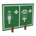 Hughes Safety Showers Safety Shower and Eye/Face Wash Sign, ES-BRAC-SIGN-H ES-BRAC-SIGN-H