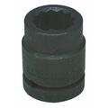 Wright Tool 1 in Drive Impact Socket 2 1/4 in Size, Standard Socket, black oxide 8772