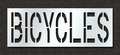 Rae Pavement Stencil, Bicycles, 24 in STL-116-72418