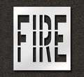 Rae Pavement Stencil, Fire, 36 in STL-116-73601