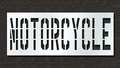 Rae Pavement Stencil, Motorcycle, 36 in STL-116-73616