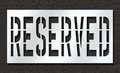 Rae Pavement Stencil, Reserved, 36 in STL-116-73633