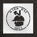 Rae Stencil, Hard Hat Area, 24 in STL-116-12413