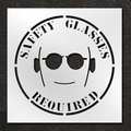 Rae Stencil, Safety Glasses Required, 42 in STL-116-14810